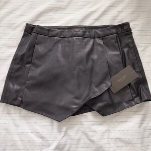 Zara faux leather skort